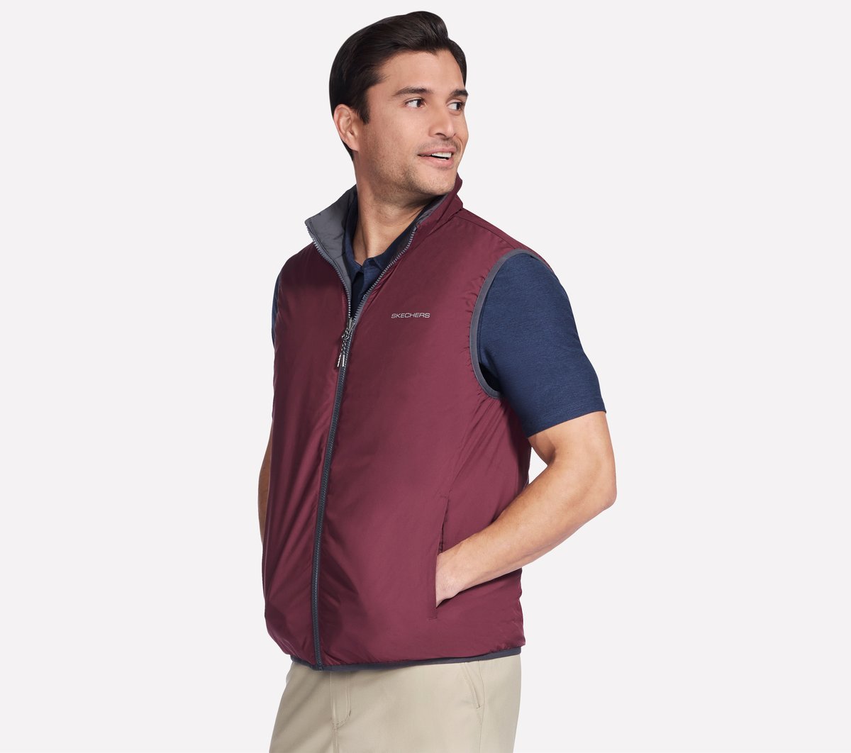 Skechers Online | Men GO SHIELD Cozy Fit Altitude Reversible Vest