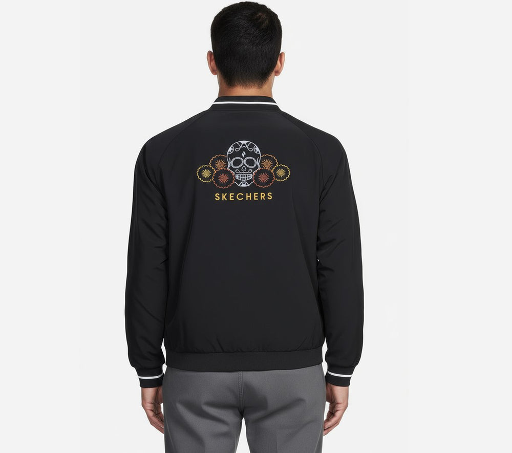 Skechers Outlet | Men Dia de Muertos Bomber Jacket