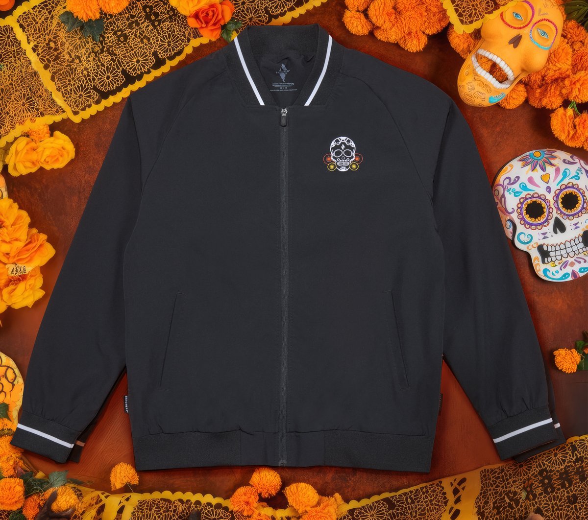 Skechers Outlet | Men Dia de Muertos Bomber Jacket
