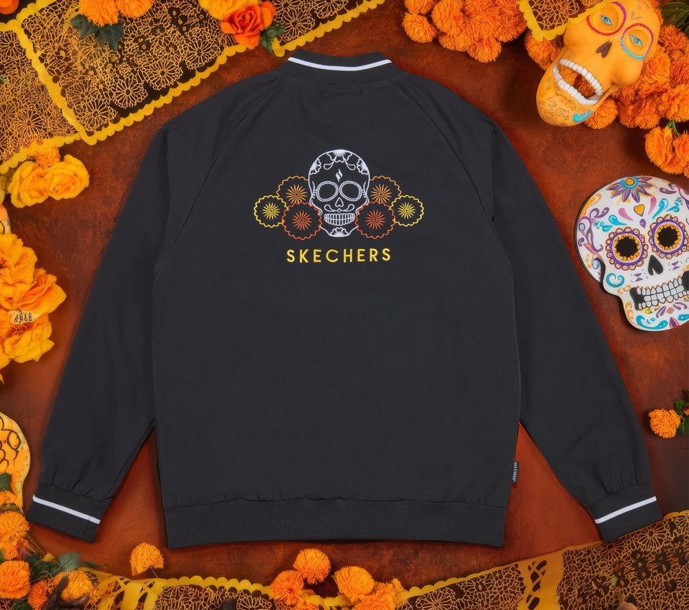 Skechers Outlet | Men Dia de Muertos Bomber Jacket