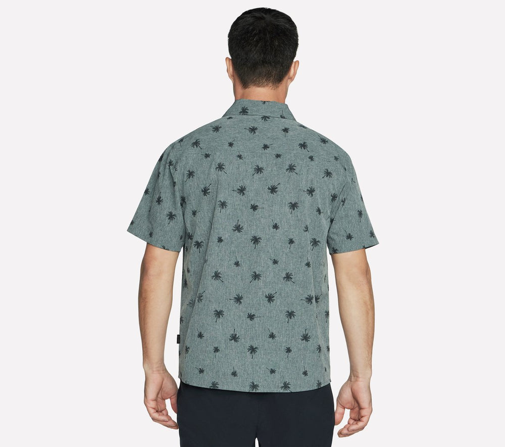 Skechers Sale | Men The GO WALK Air Printed Short Sleeve Shirt