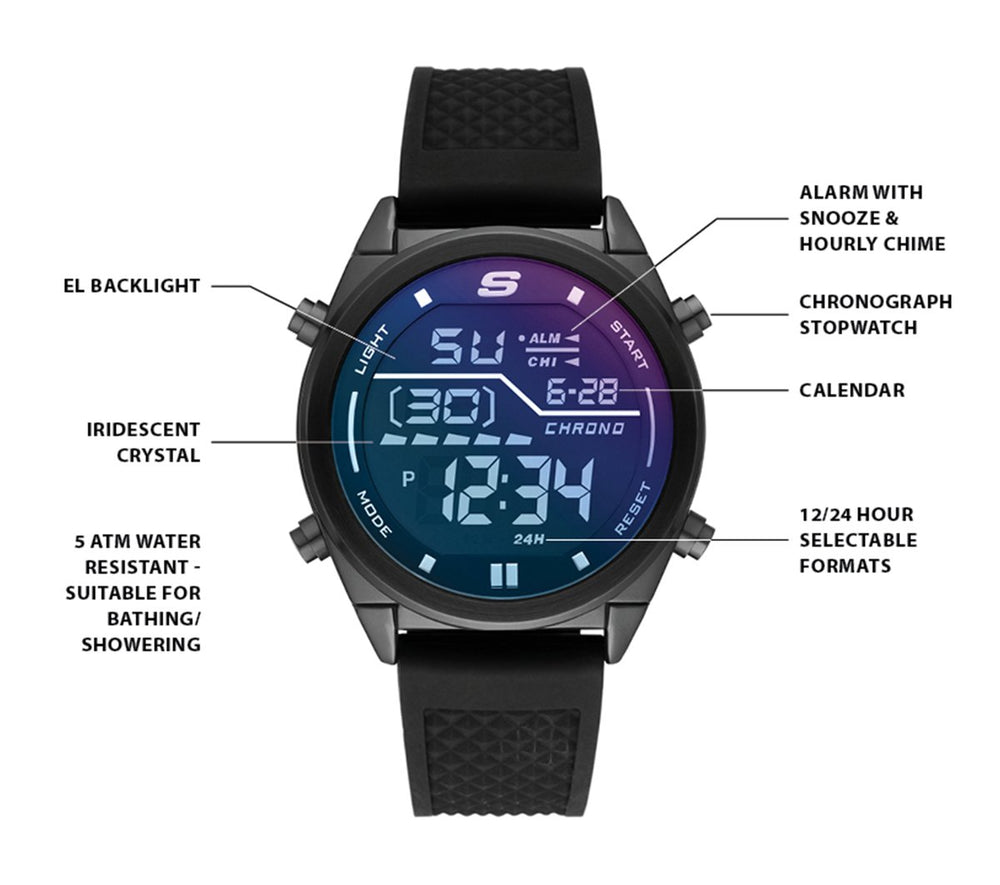 Skechers US | Men|Clothing Accessories Blue Face Digital Watch