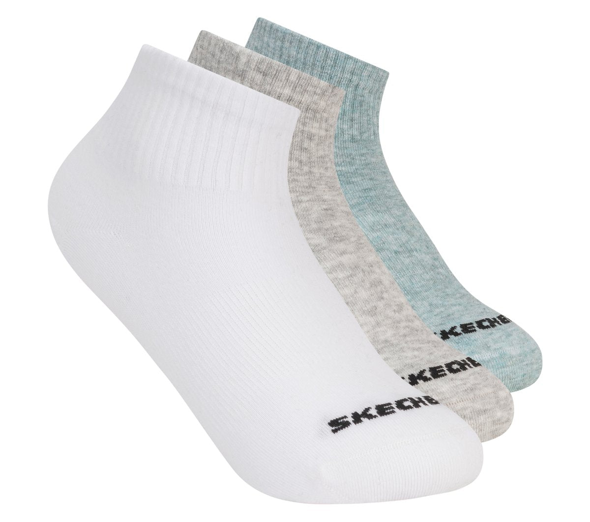 Skechers Outlet | Kids|Clothing 3 Pack Boys' Quarter Crew Cotton Socks