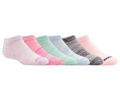 Skechers Outlet | Kids|Clothing 6 Pack Girls' Low Cut Color Stripe Socks