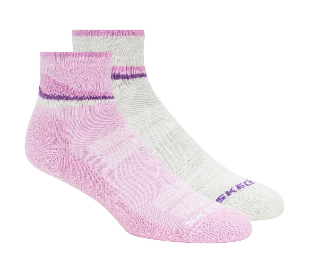 Skechers Outlet | Clothing 2 Pack Women's Trail Quarter Socks