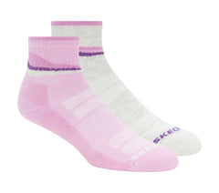 Skechers Outlet | Clothing 2 Pack Women's Trail Quarter Socks