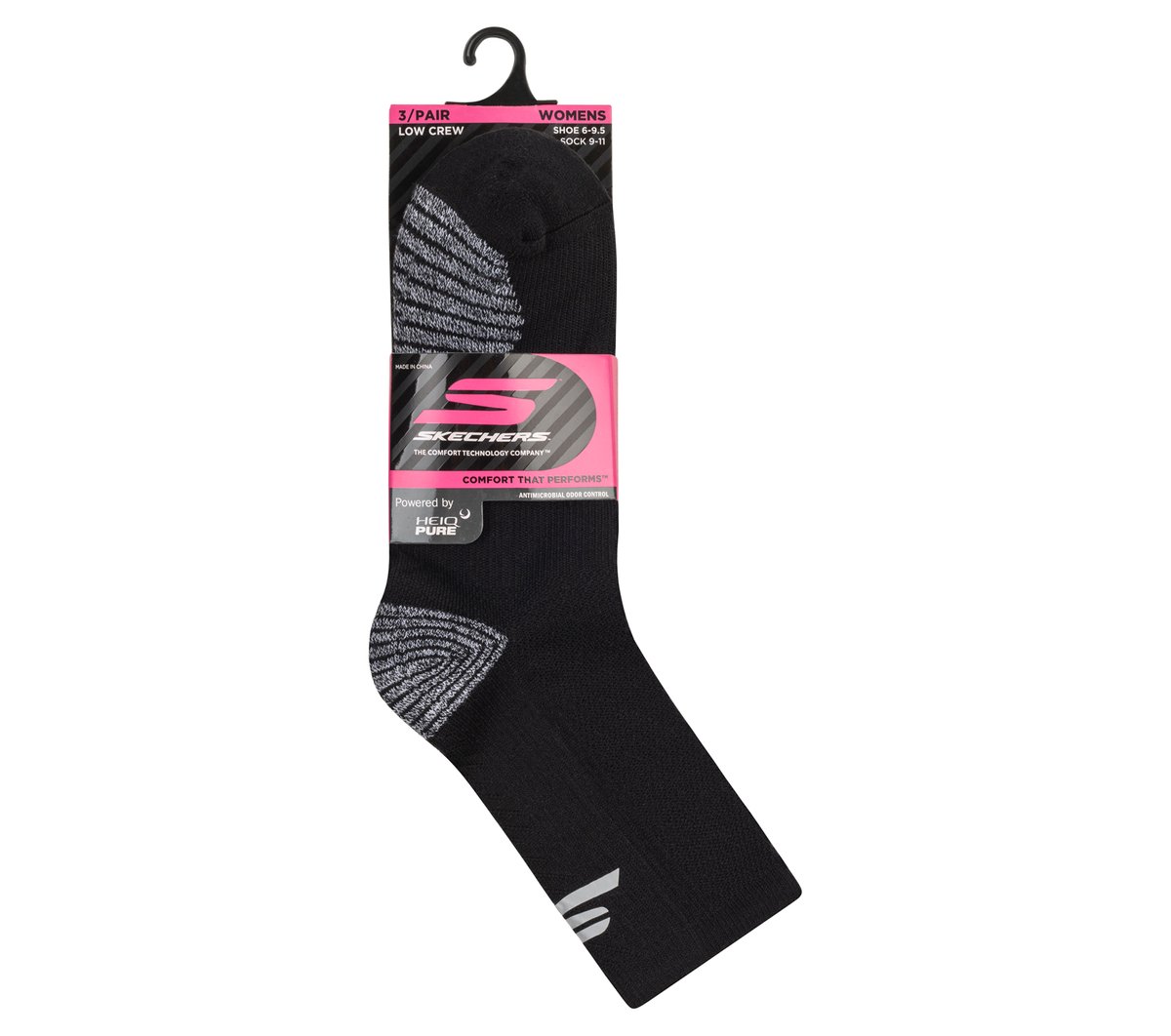 Skechers Discount | Clothing 3 Pack Women's Half Terry Low Crew Socks