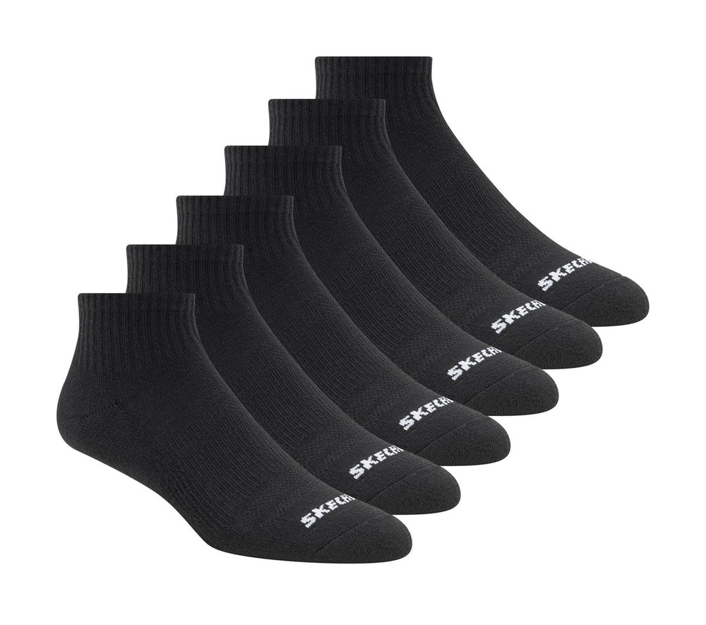 Skechers Discount | Clothing 6 Pack Core Quarter Medium Socks