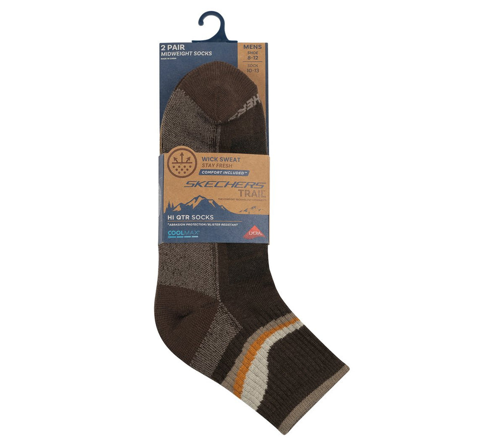 Skechers Sale | Clothing 2 Pack Men's Quarter Trail Socks