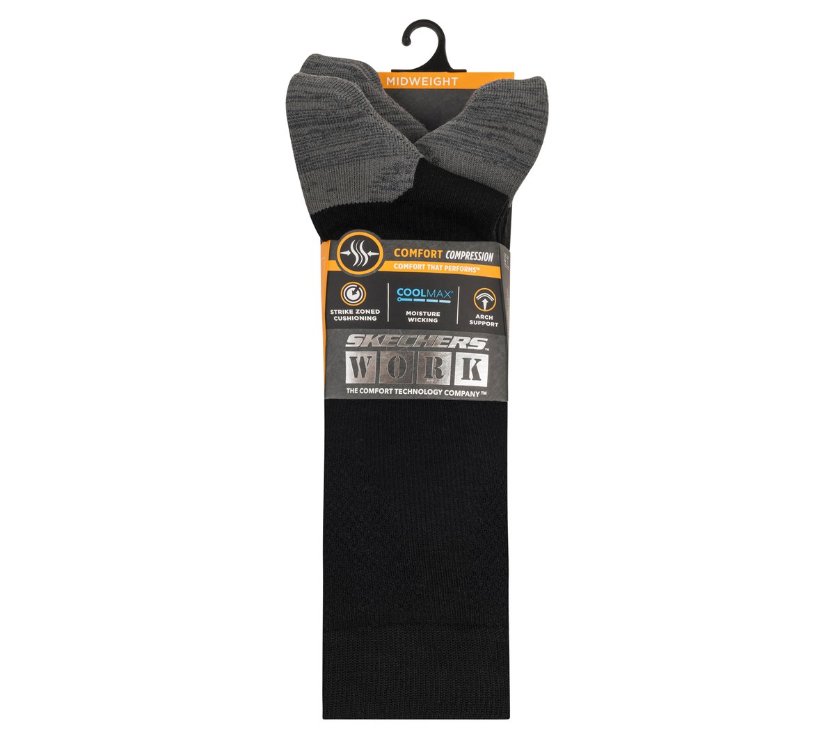 Skechers On sale | Clothing Work: 3 Pack Men's Over Calf Compression Socks