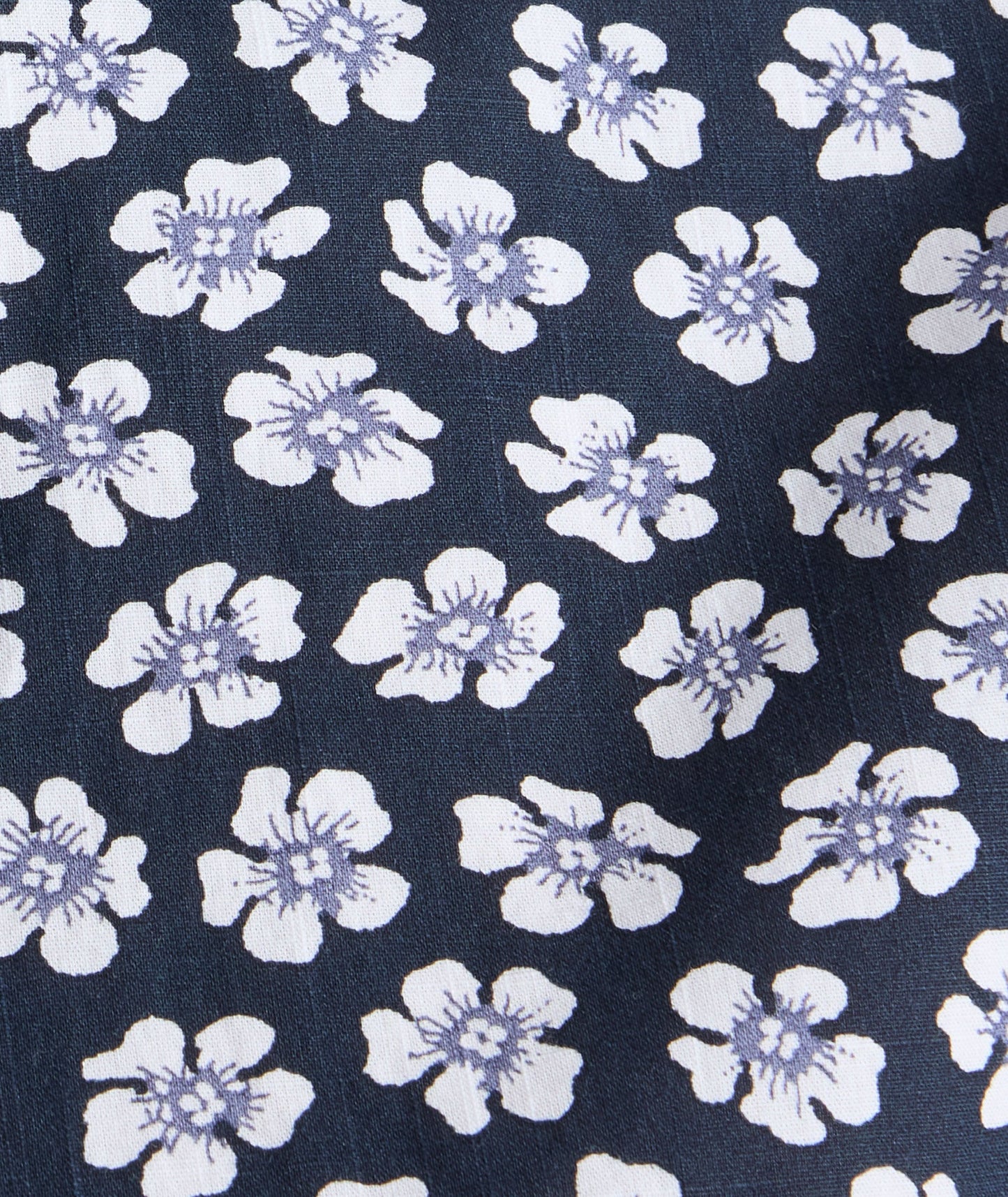UNTUCKit Vintage Wash Short-Sleeve Morningside Shirt Navy Flower Print