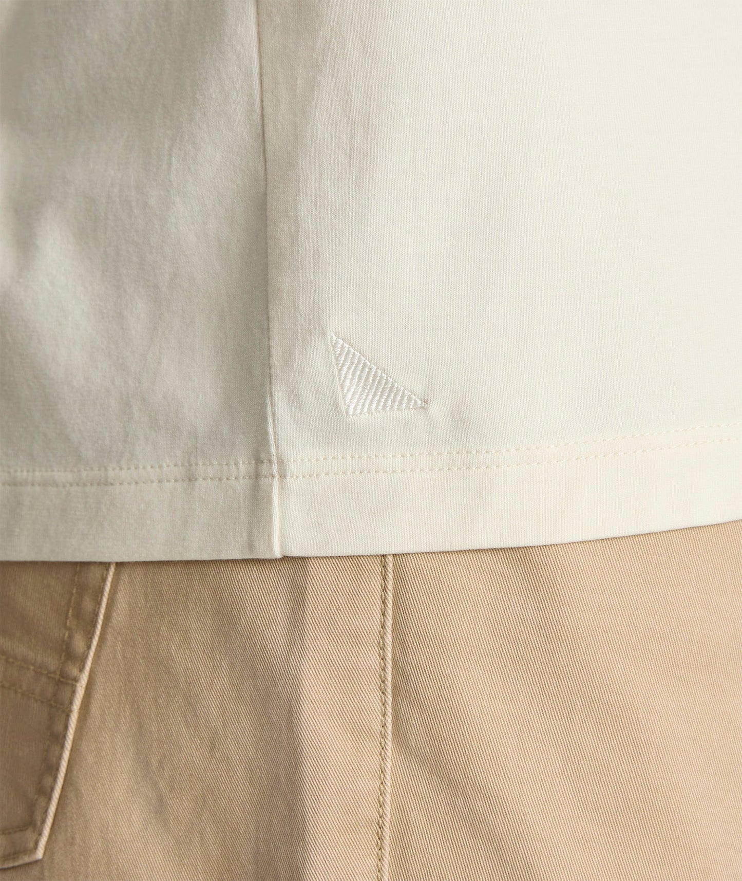 UNTUCKit EcoSoft™ Short-Sleeve Henley Ecru