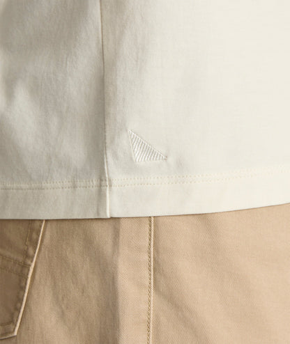UNTUCKit EcoSoft™ Short-Sleeve Henley Ecru