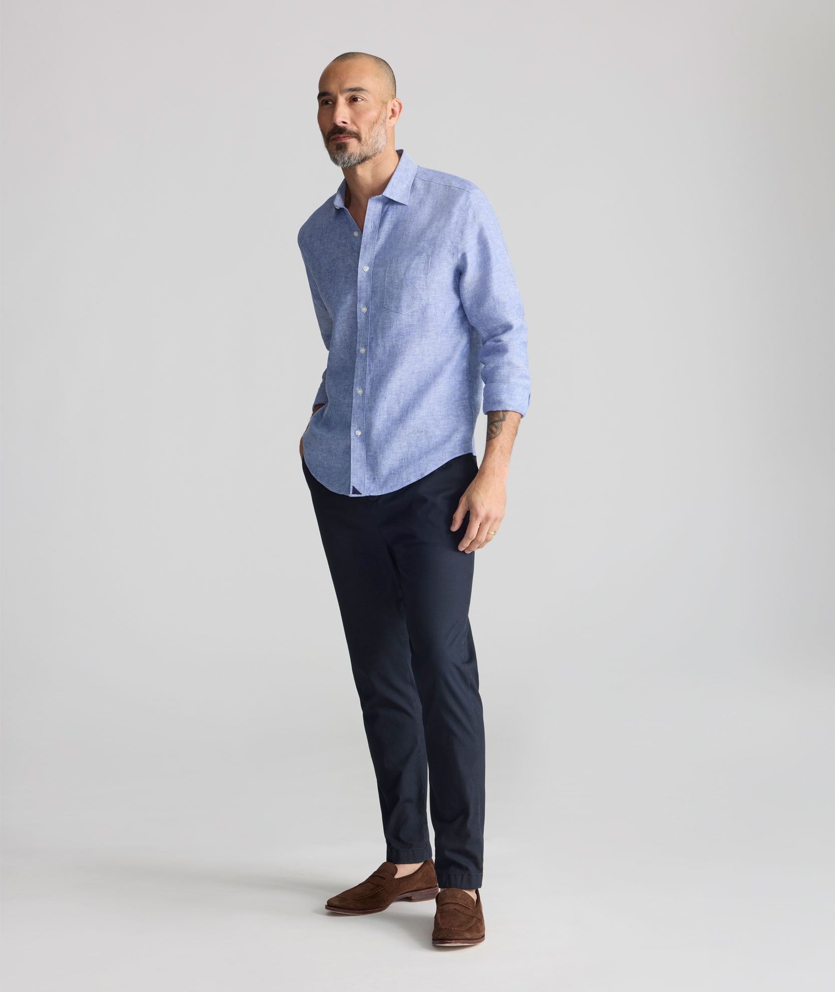 UNTUCKit Stretch Cotton Hybrid Pants Navy