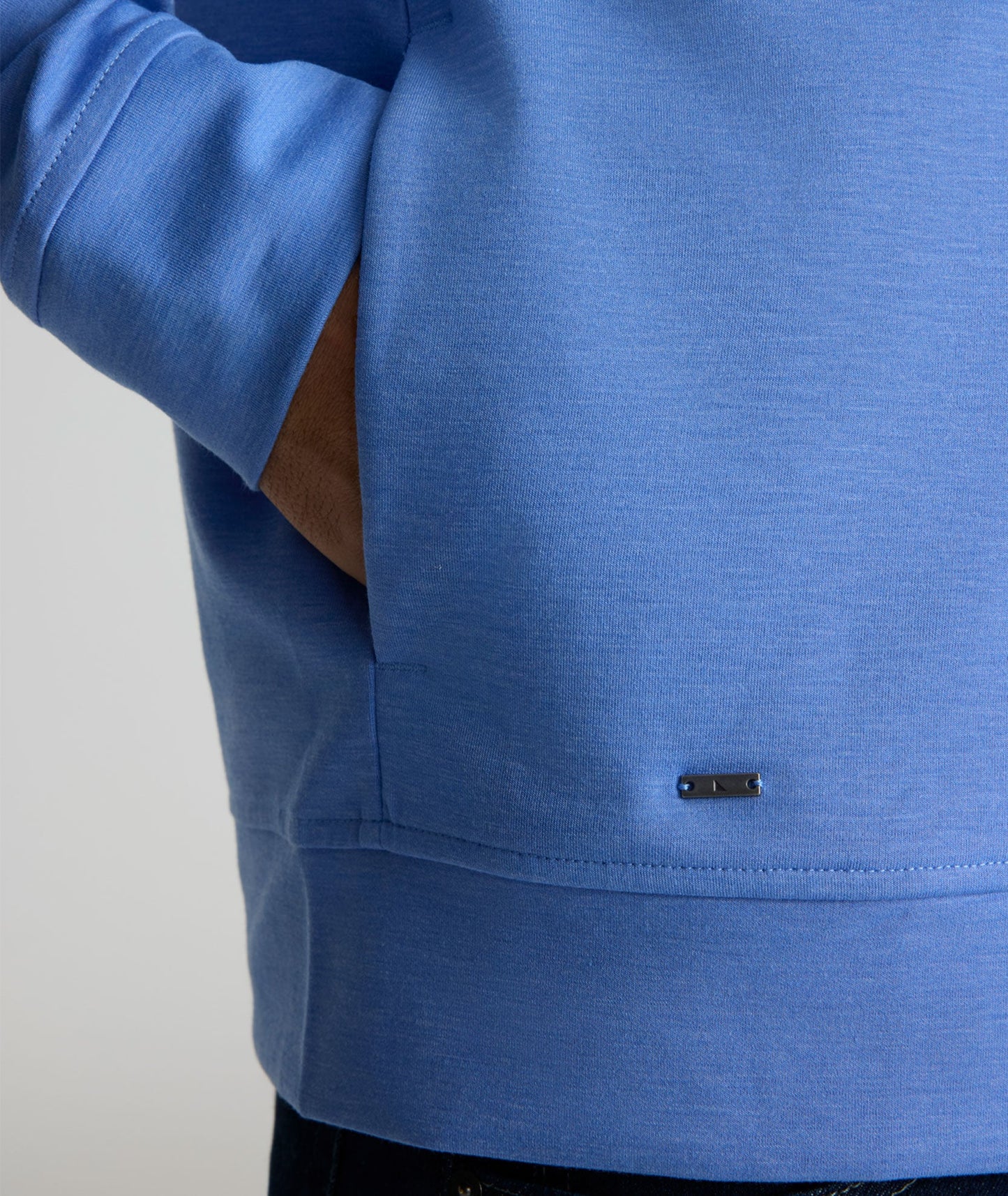UNTUCKit Performance Mason Quarter-Zip Light Blue