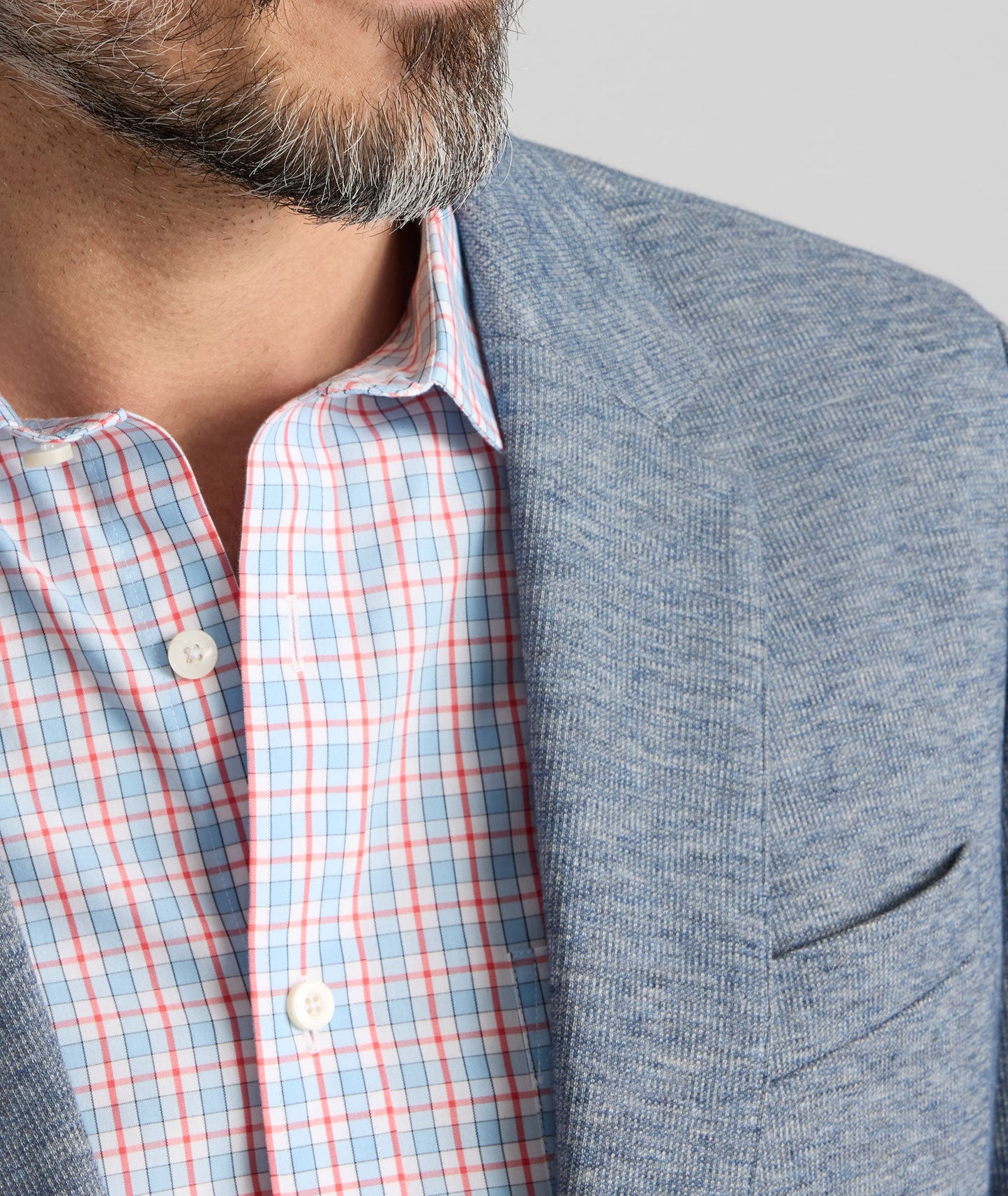 UNTUCKit Italian Cotton-Blend Knit San Oro Sport Coat Blue