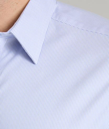 UNTUCKit Wrinkle-Free Bordeaux Shirt Blue & White Stripe