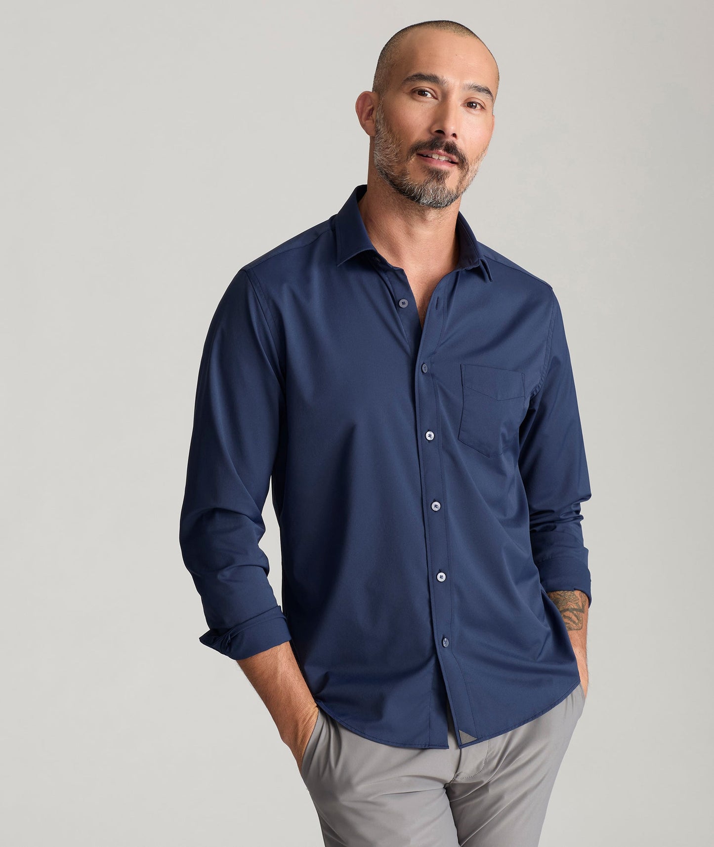 UNTUCKit Performance Gironde Shirt Navy
