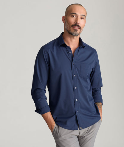 UNTUCKit Performance Gironde Shirt Navy
