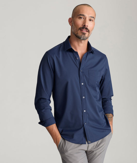 UNTUCKit Performance Gironde Shirt Navy