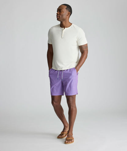 UNTUCKit Beyond Shorts Red & Blue Print
