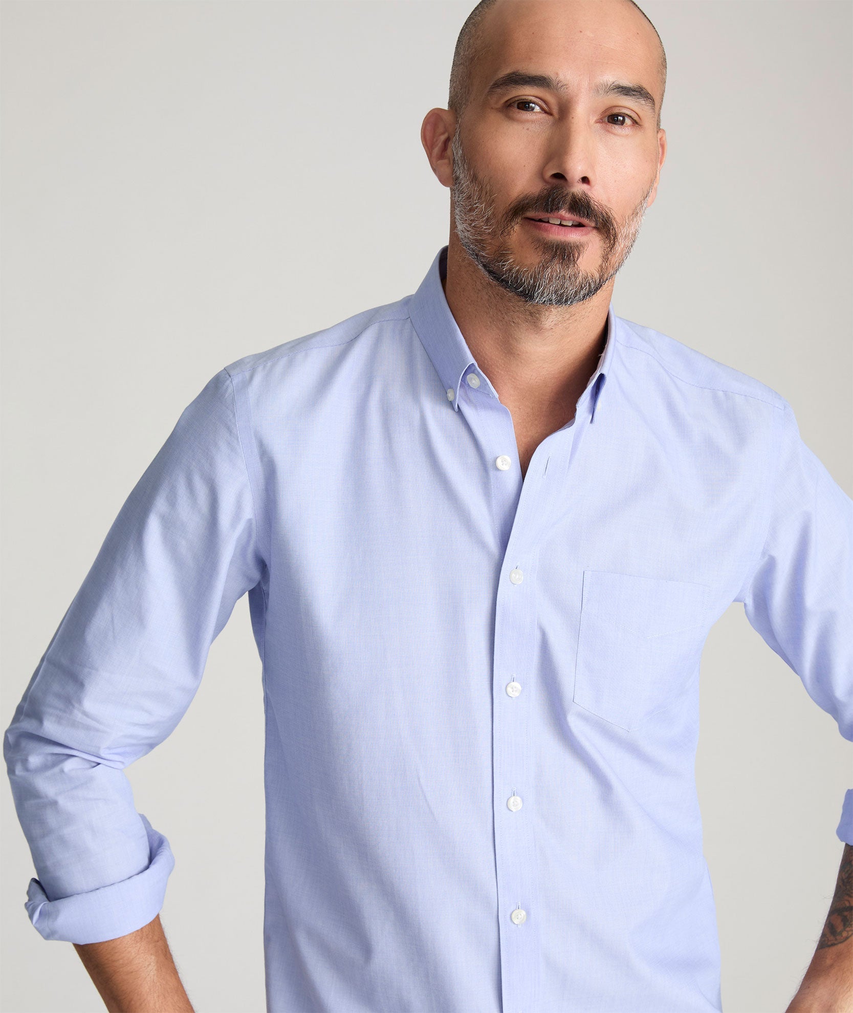 UNTUCKit Wrinkle-Free Hillside Select Shirt Blue