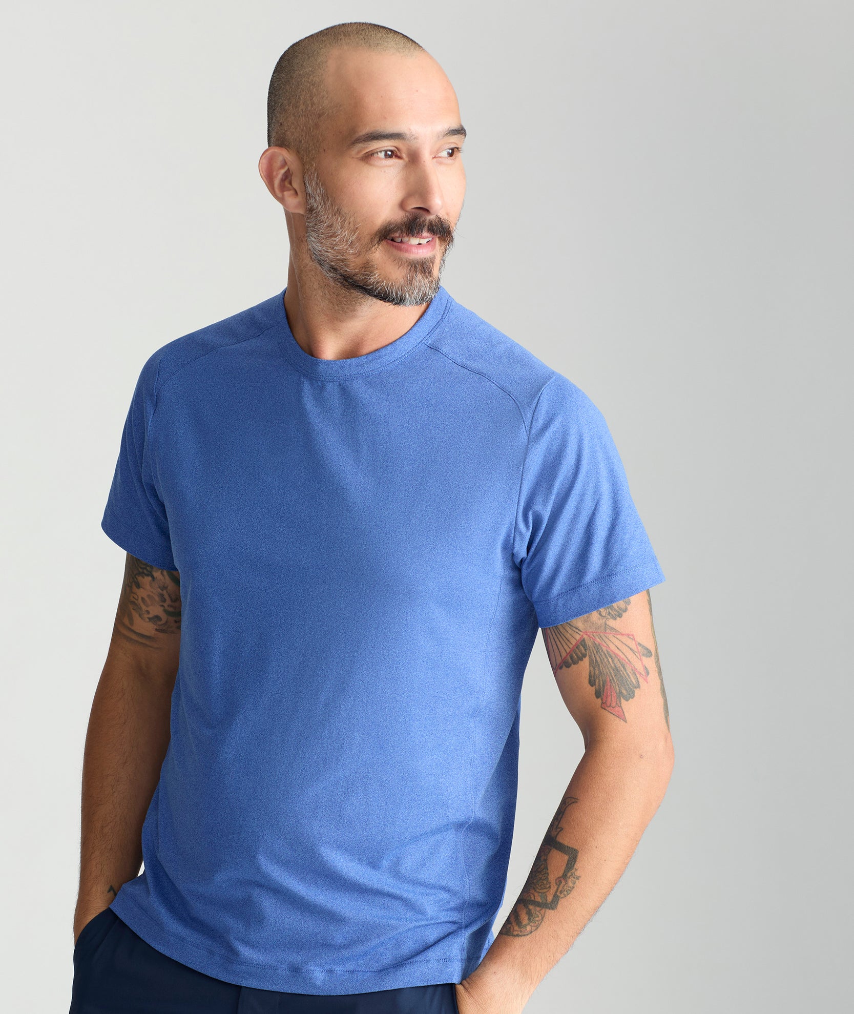 UNTUCKit Performance Tee Ocean Blue