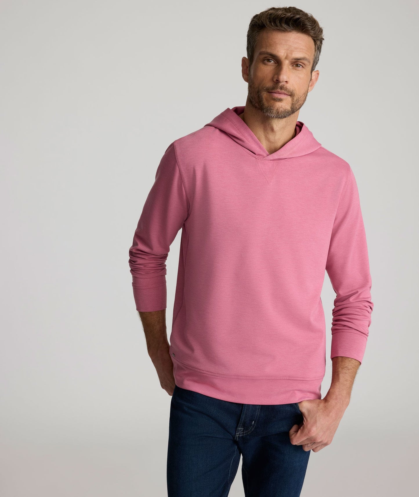 UNTUCKit Performance Mason Hoodie Raspberry