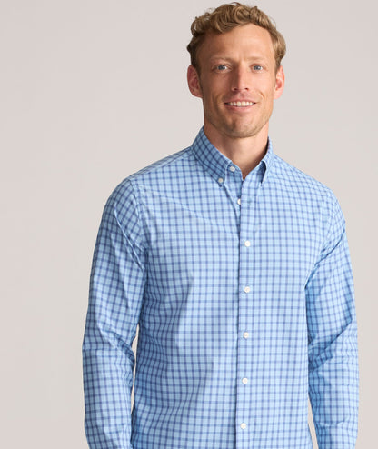 UNTUCKit Performance Mayberry Shirt Blue Check