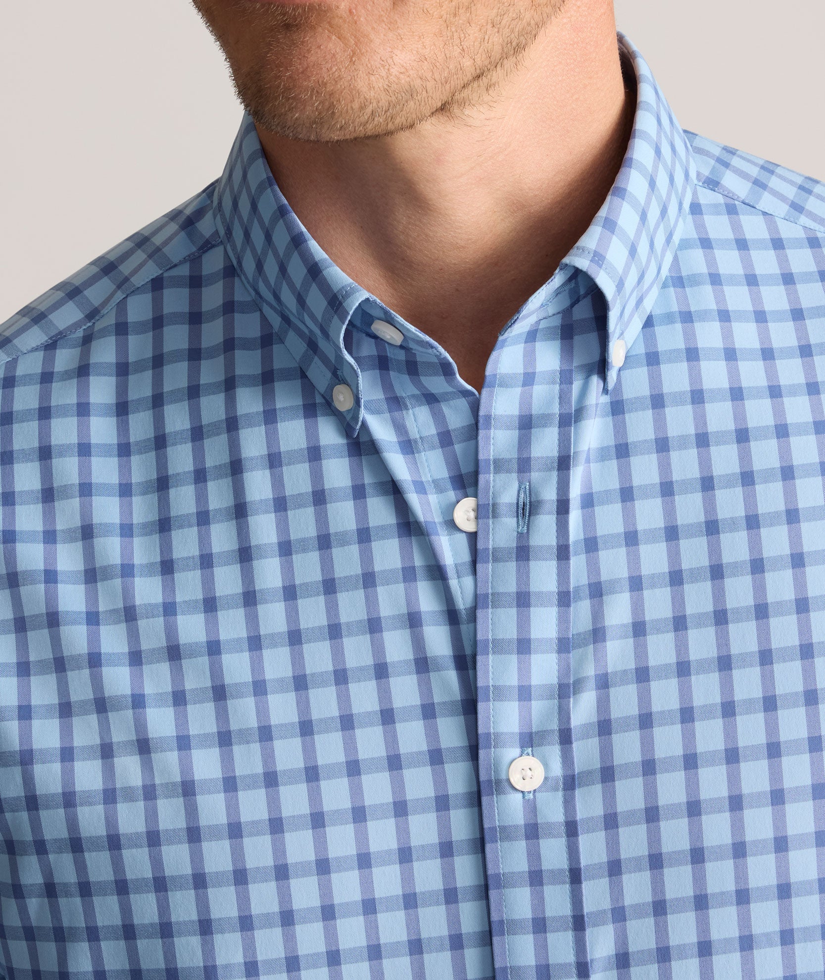 UNTUCKit Performance Mayberry Shirt Blue Check