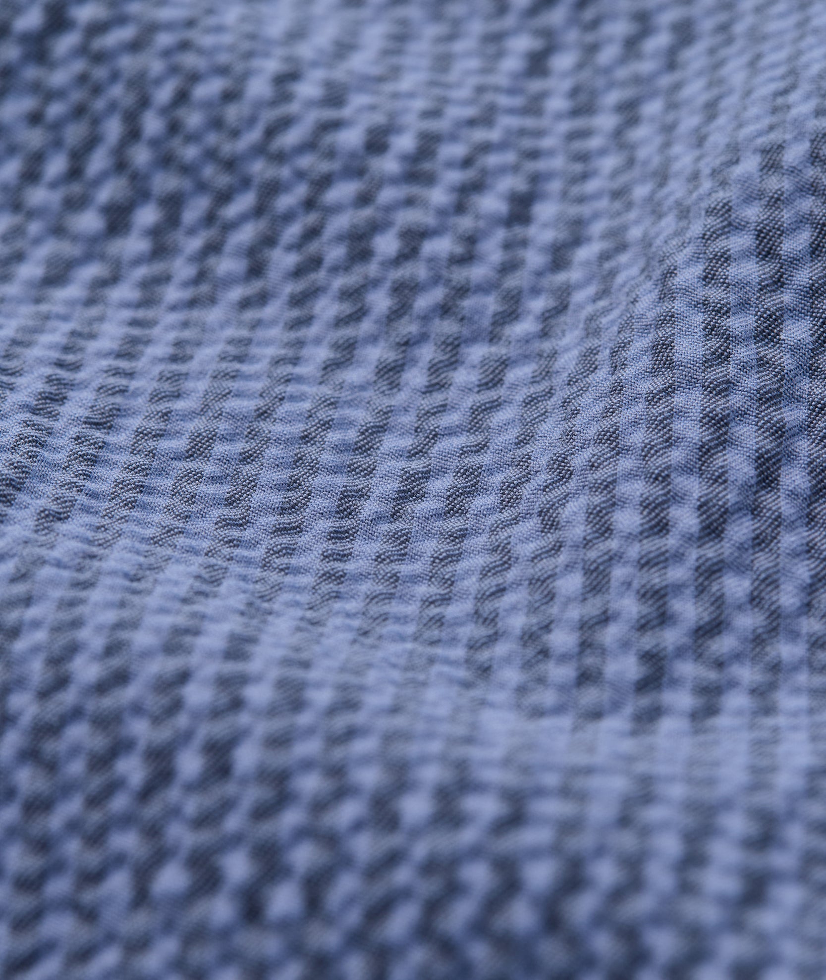 UNTUCKit Performance Seersucker Short-Sleeve Shirt Tonal Navy Stripe