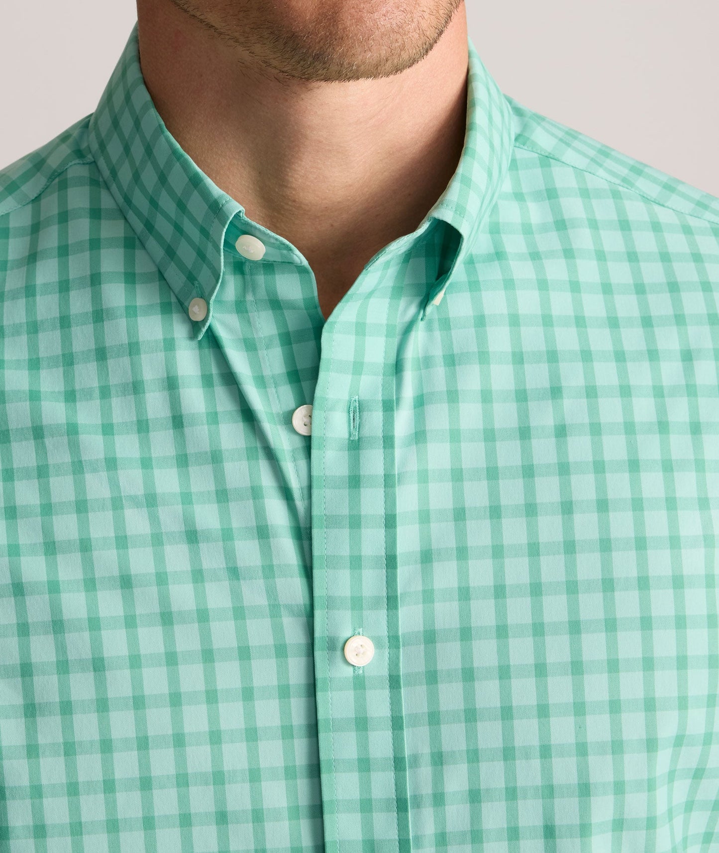 UNTUCKit Performance Mayberry Shirt Green Check
