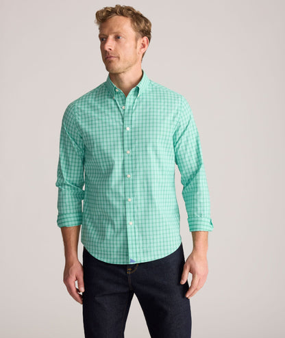 UNTUCKit Performance Mayberry Shirt Green Check