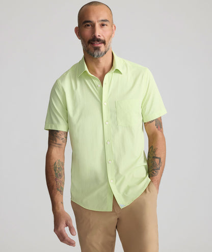 UNTUCKit Performance Short-Sleeve Gironde Shirt Bright Green
