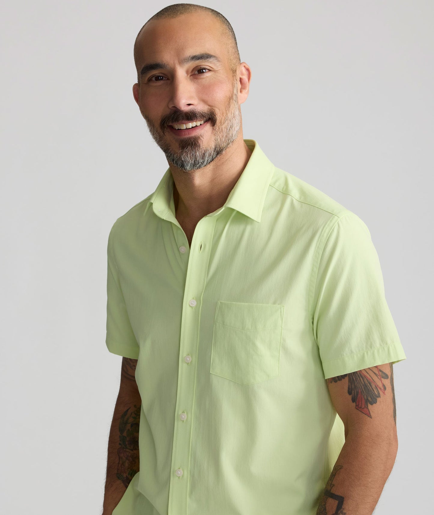 UNTUCKit Performance Short-Sleeve Gironde Shirt Bright Green