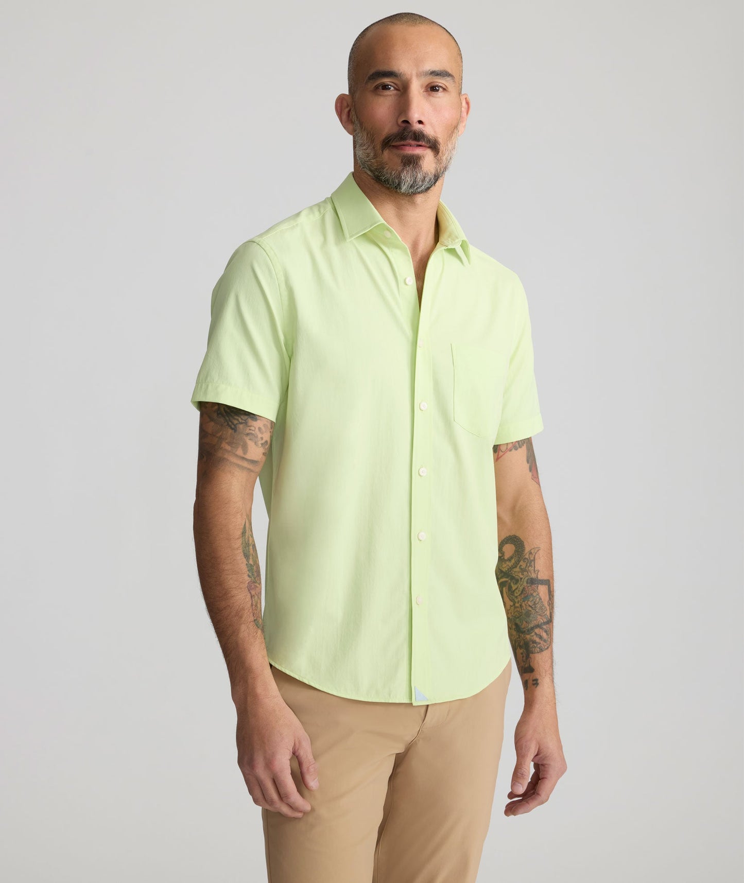 UNTUCKit Performance Short-Sleeve Gironde Shirt Bright Green