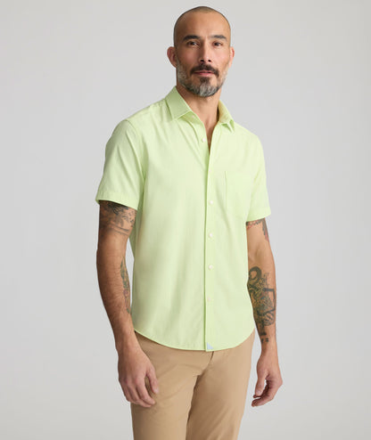 UNTUCKit Performance Short-Sleeve Gironde Shirt Bright Green