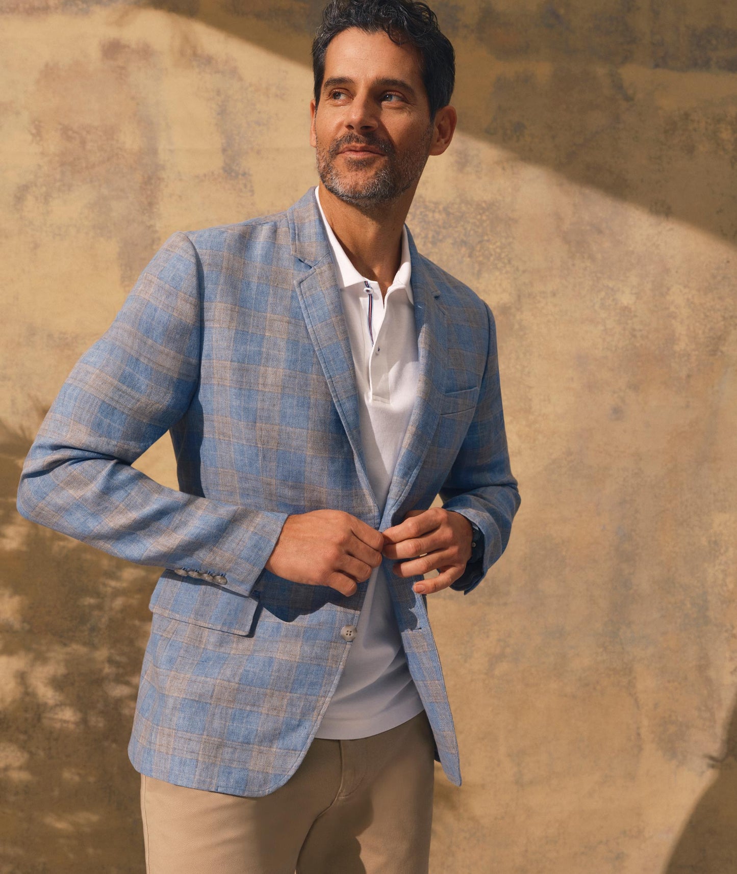 UNTUCKit Italian Linen Elms Sport Coat Blue