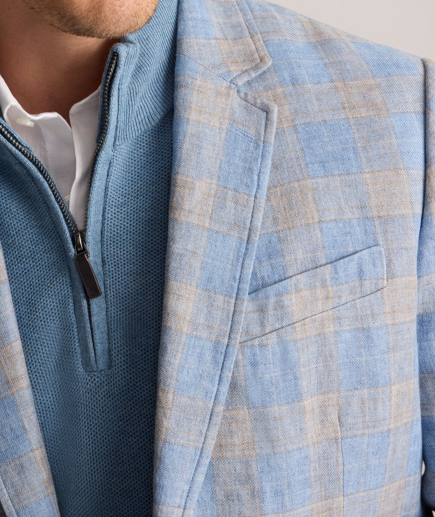 UNTUCKit Italian Linen Elms Sport Coat Blue