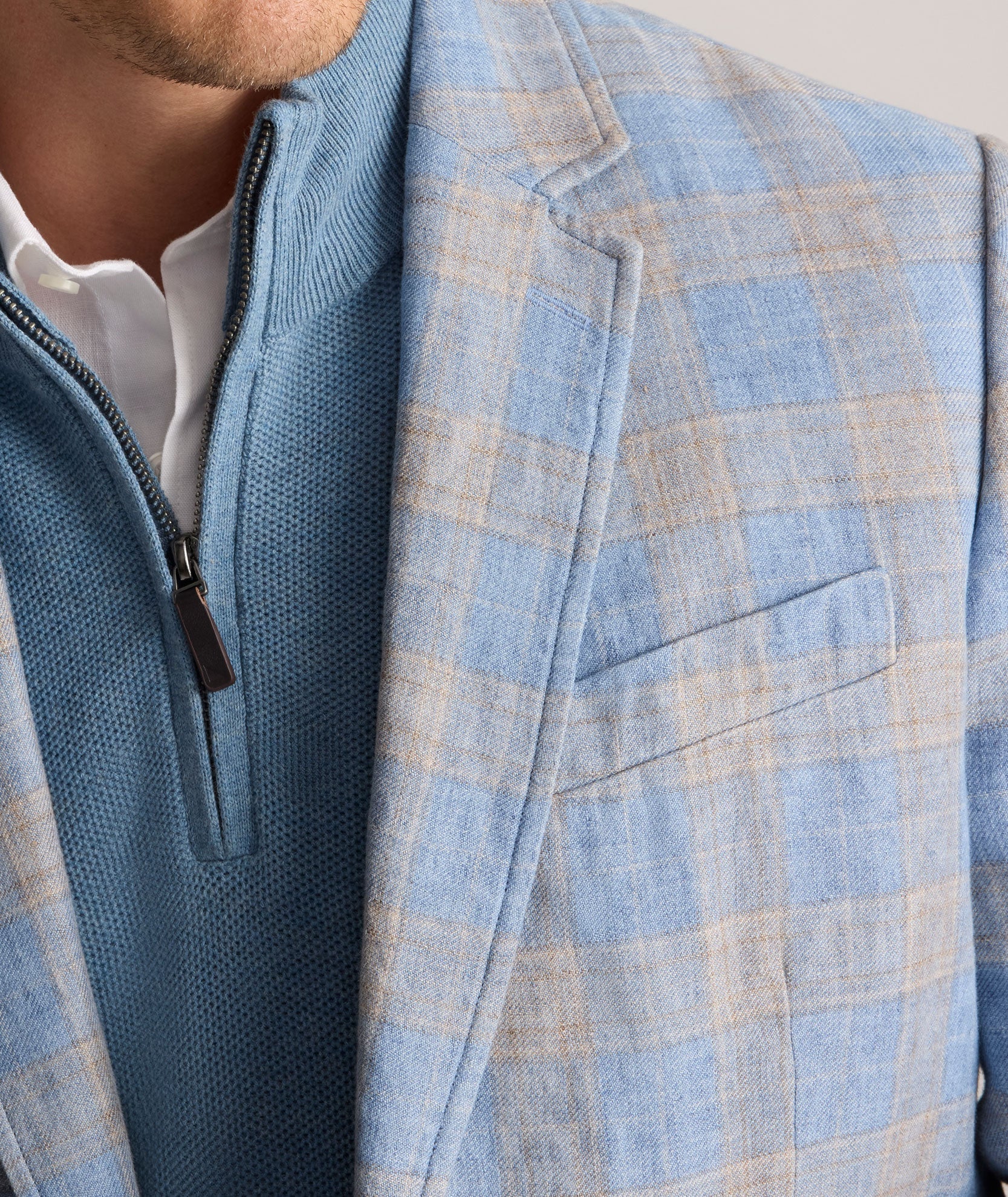 UNTUCKit Italian Linen Elms Sport Coat Blue