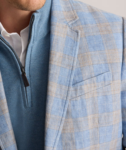 UNTUCKit Italian Linen Elms Sport Coat Blue
