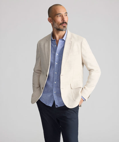 UNTUCKit Italian Linen-Cotton Sagefield Sport Coat Tan