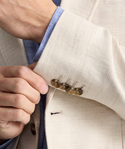 UNTUCKit Italian Linen-Cotton Sagefield Sport Coat Tan