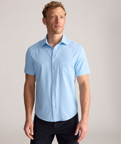 UNTUCKit Performance Short-Sleeve Gironde Shirt Bright Blue