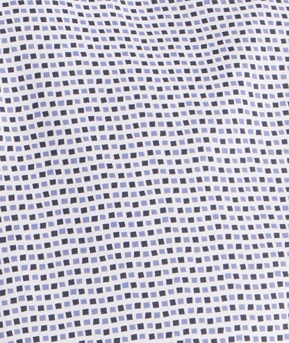 UNTUCKit Performance Short-Sleeve Nouveau Shirt Navy Geo Print