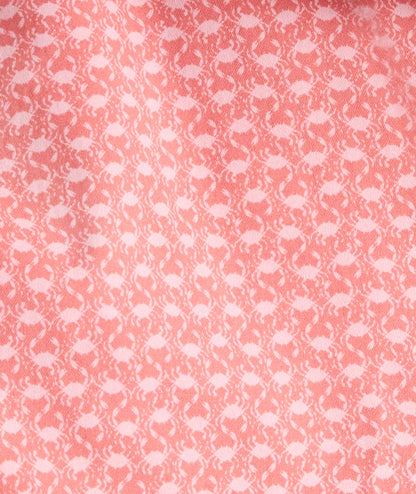 UNTUCKit Performance Short-Sleeve Arundel Shirt Red Crab Print