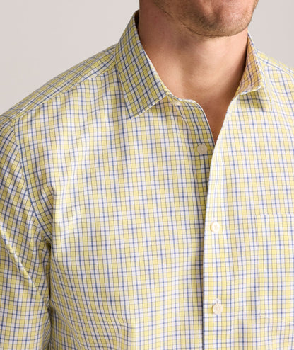 UNTUCKit Wrinkle-Free Ridgewell Shirt Yellow Check