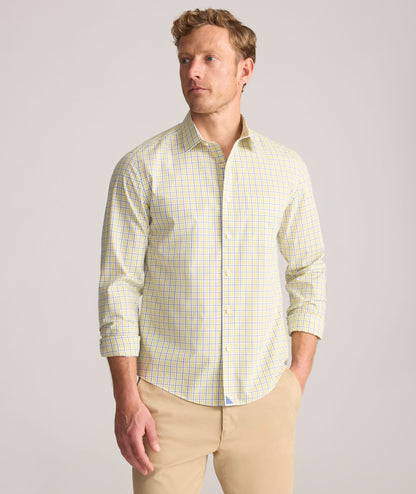 UNTUCKit Wrinkle-Free Ridgewell Shirt Yellow Check