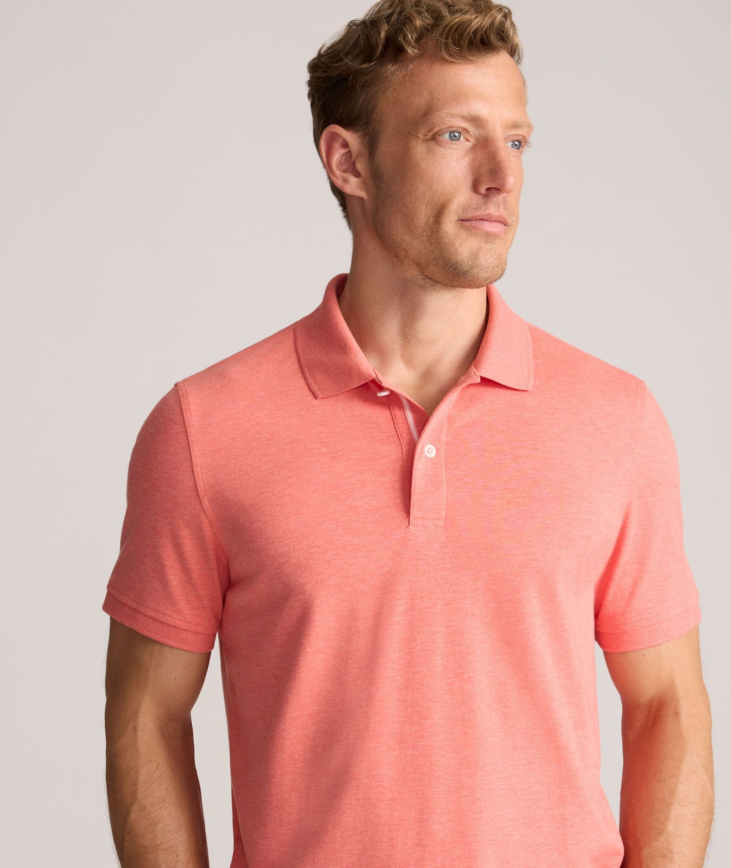 UNTUCKit Wrinkle-Free Damaschino Polo Heather Coral