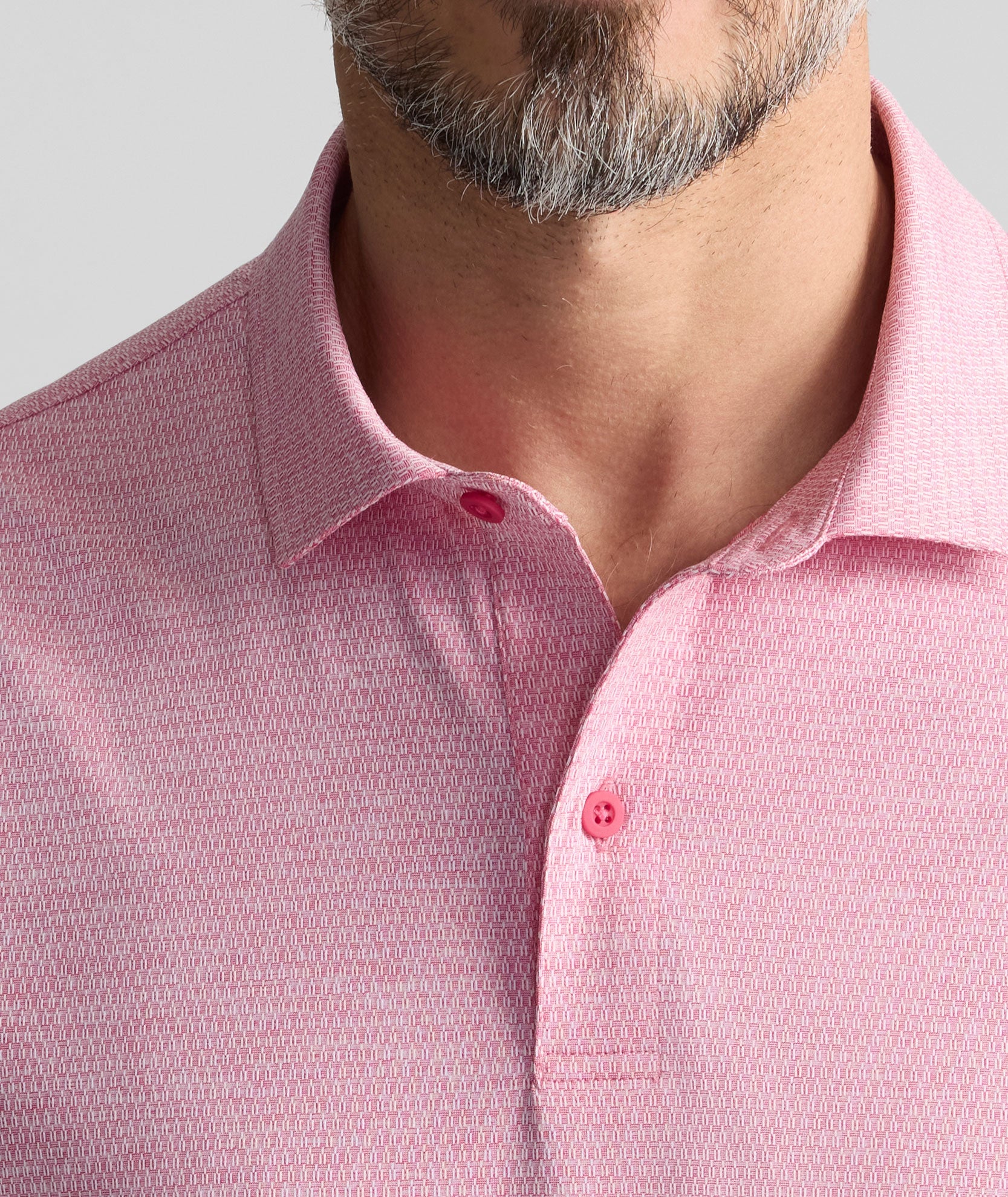 UNTUCKit Textured Performance Polo Red